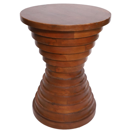 Wooden-accent table