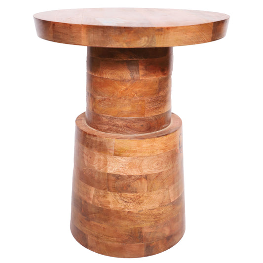 Wooden-accent table